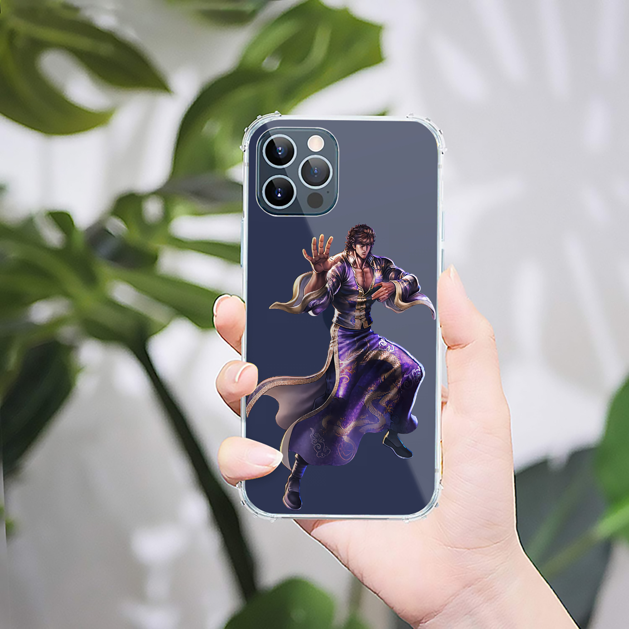（画像用） 北斗の拳 Fist of the North Star 【iPhone 12シリーズ対応】透明スマホケース（クリアソフトケース）